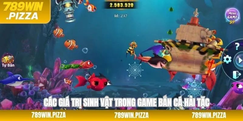 Nắm rõ giá trị các sinh vật có trong săn cá hải tặc